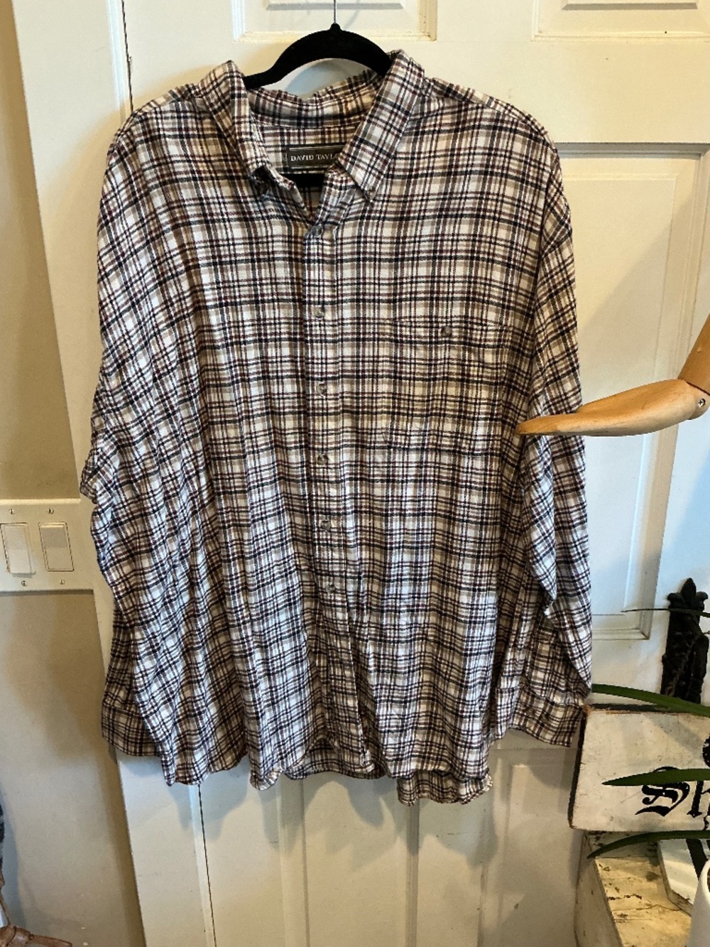 David Taylor flannel shirt in xxl